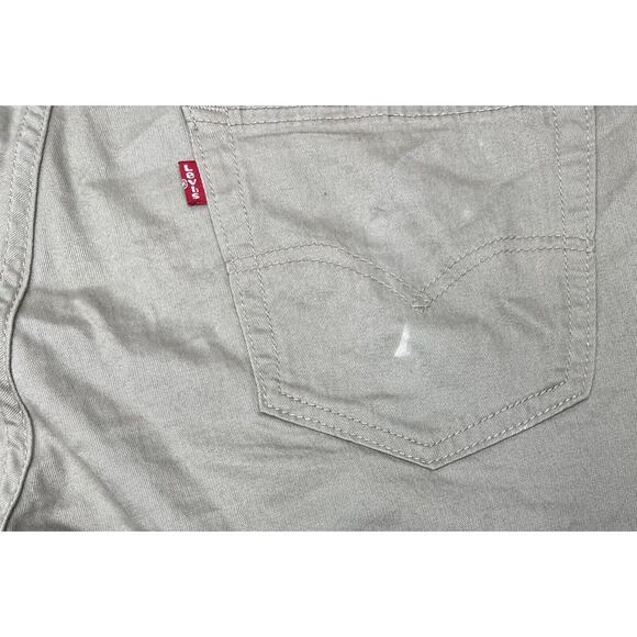 Levi Pants Strauss Mens 34x30 KhakiBeige 511Straight Leg Uniform Work Classicore - Picture 8 of 10